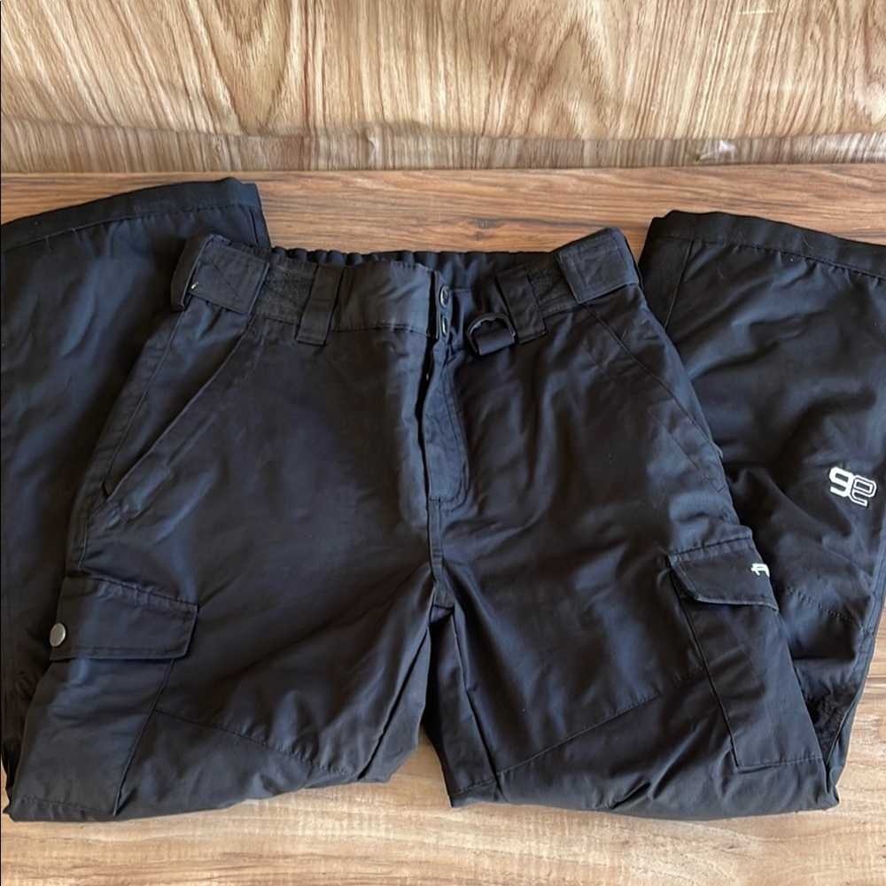 Pre-owned Kids Arctix Snowboarding Ski Snow Pants Black  with Logo Youth S